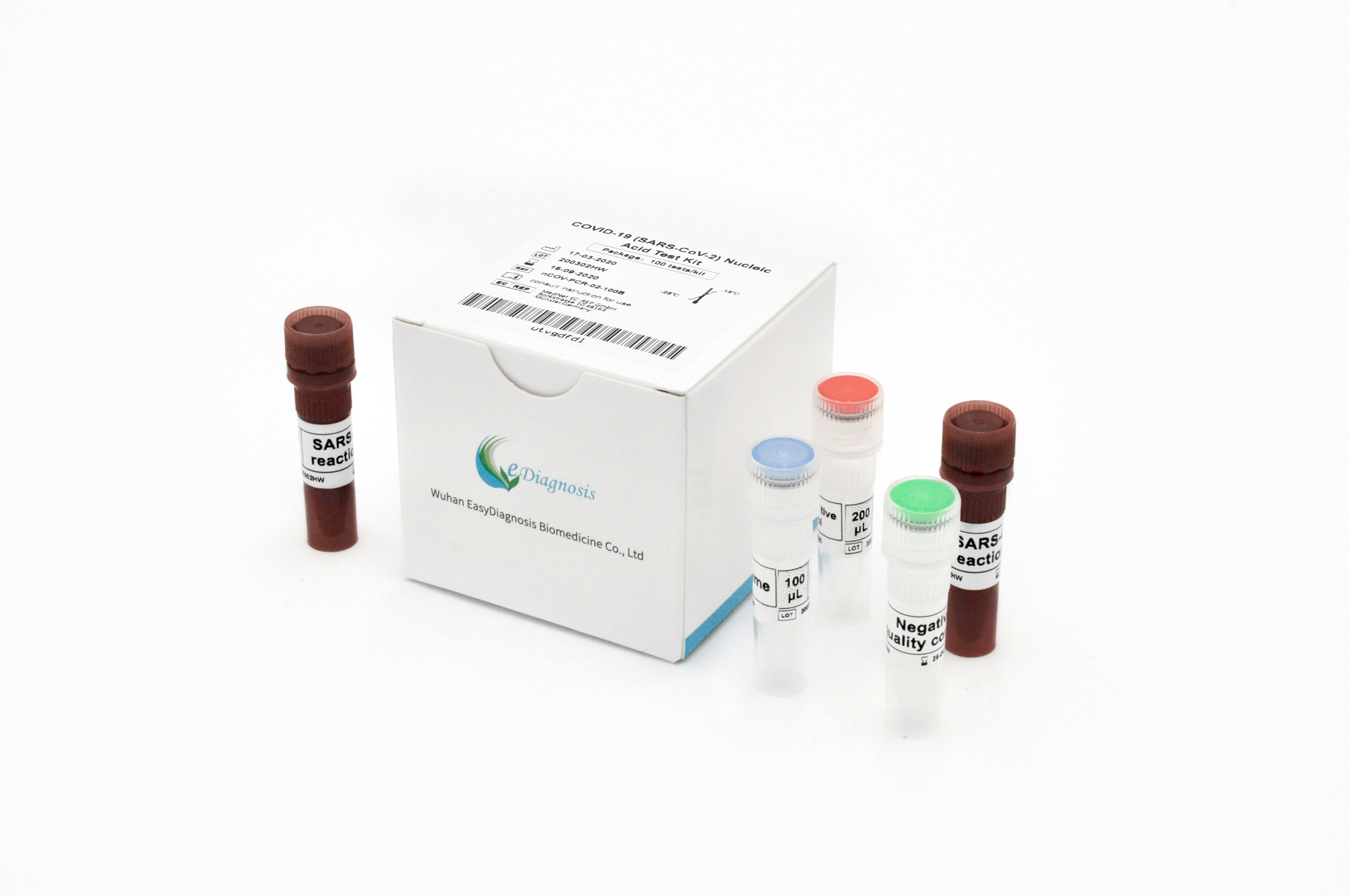 【明德】新型冠状病毒2019-nCoV核酸检测试剂盒(荧光PCR法) / 大包装:25人份/盒、50人份/盒、100人份/盒。单管单人份包装:25人份/盒、50人份/盒、100人份/盒